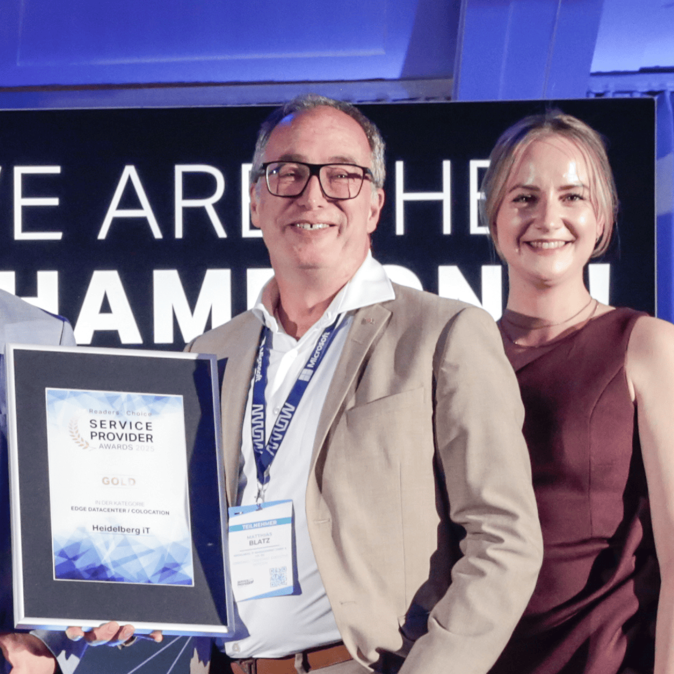 Matthias Blatz mit Auszeichnung SP-Award in Gold Service Provider Award Gold 2025