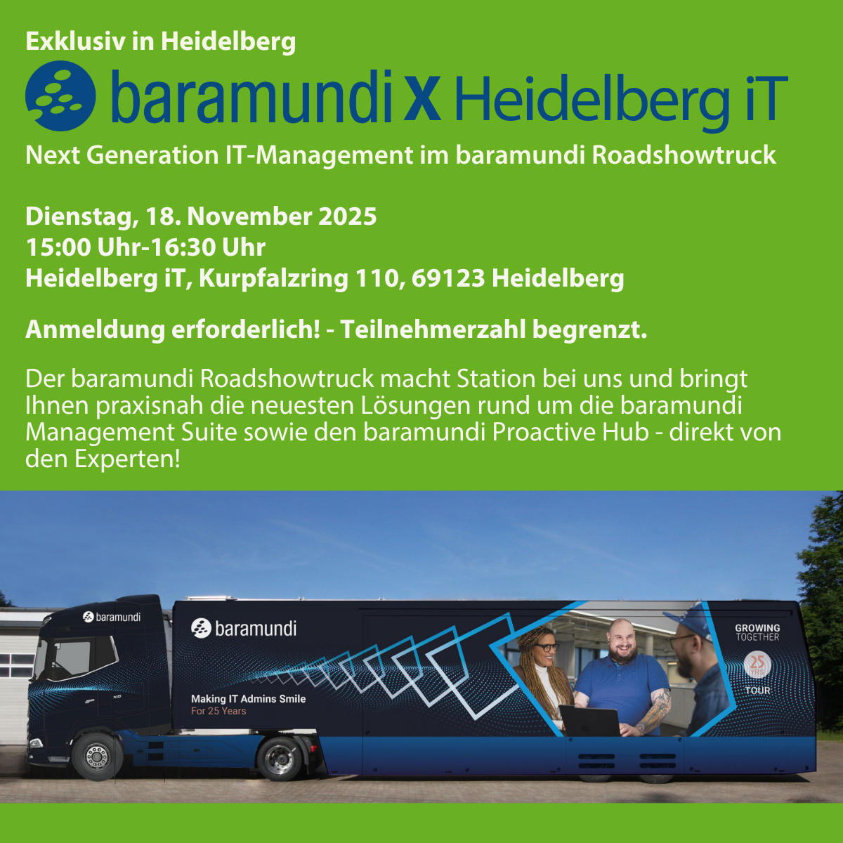 baramundi X Heidelberg iT_18-11-2025 um 15_00 Uhr Der Künstler Jon Seidman steht seitlich vor einem seiner Werke.